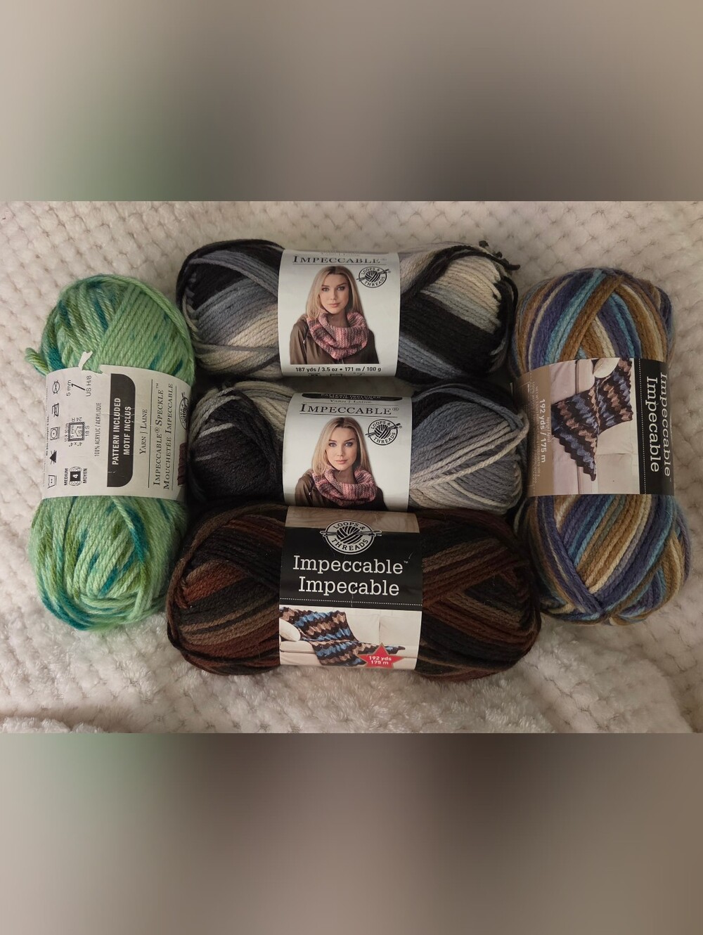 Impeccable Variegated Sock Yarn Skeins - Multi & Green